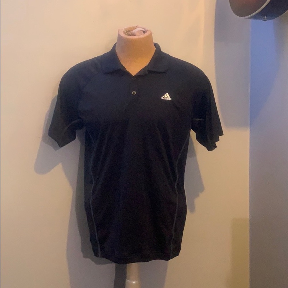 (3 for $10) Black adidas polo